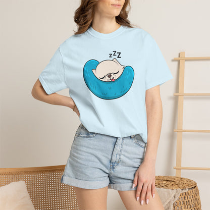 Sleepy Nap Time Cedric Garment-Dyed T-Shirt – Blue Calm