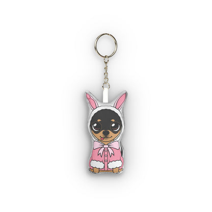 Maya Easter Bunny Plush Bag Charm Keychain – Soft Spring Calm