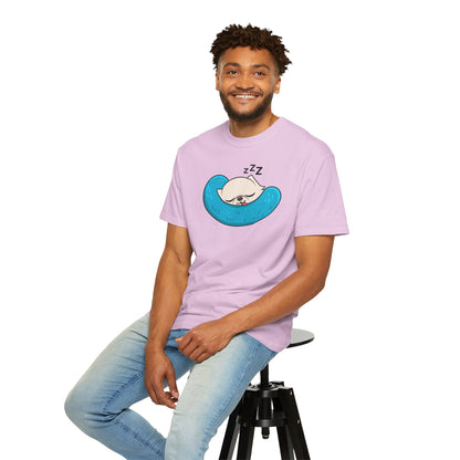 Sleepy Nap Time Cedric Garment-Dyed T-Shirt – Blue Calm