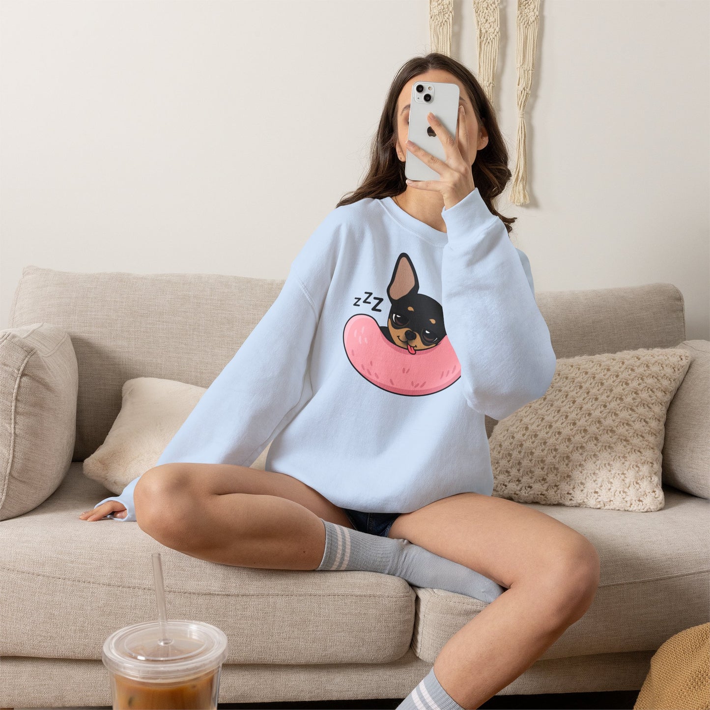 Sleepy Nap Time Maya Unisex Crewneck Sweatshirt – Safe, Soft Rest