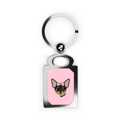 Maya's Playful Charm Keyring - Zinc