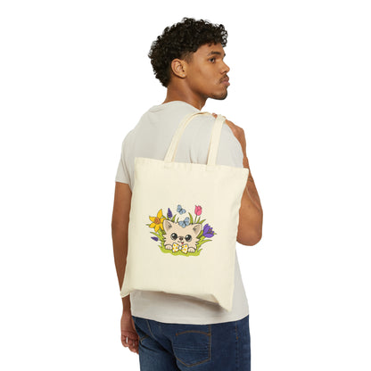 Cedric and Maya Spring Garden Tour Cotton Tote