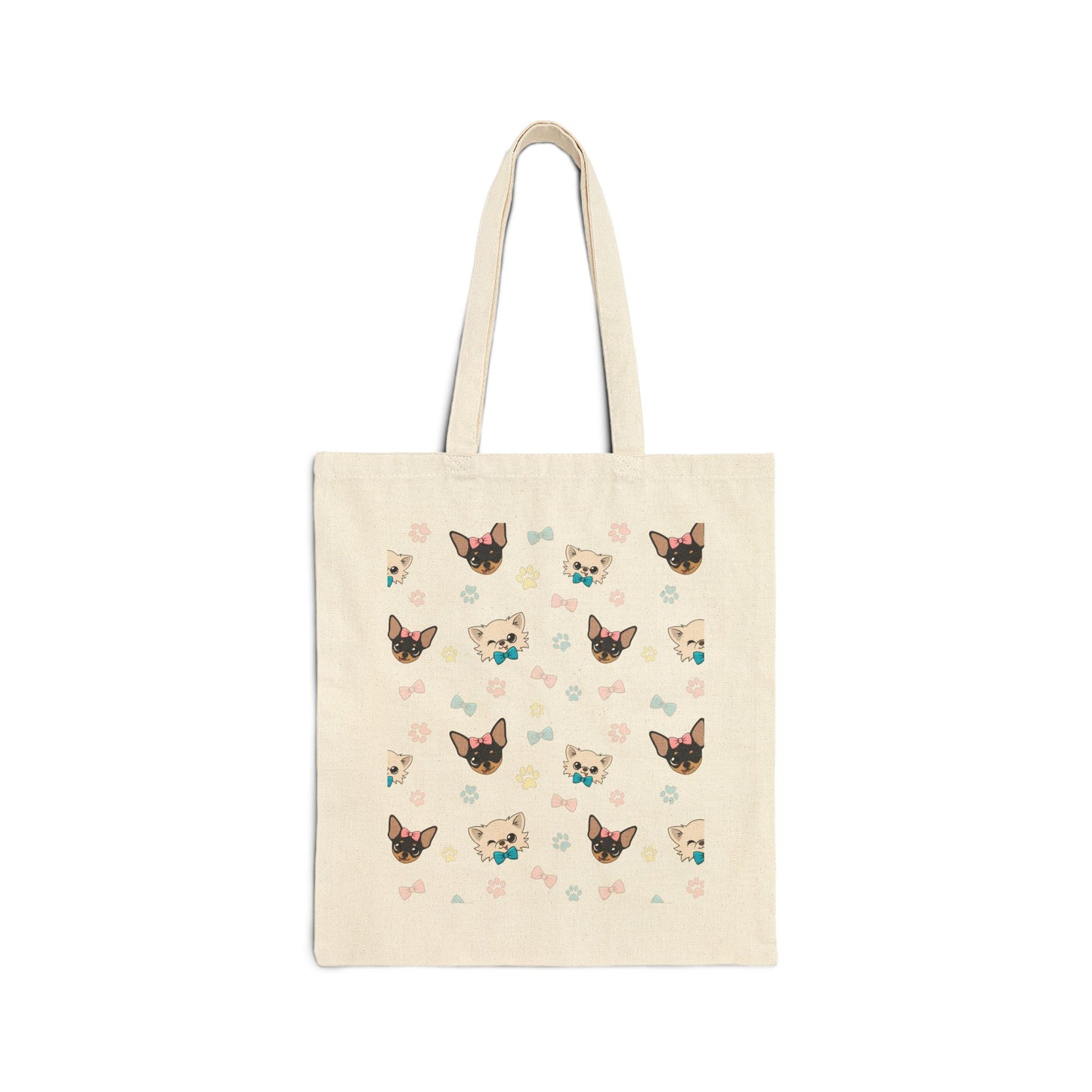 Cedric and Maya Winks & Bows Cotton Canvas Tote – Quiet Togetherness