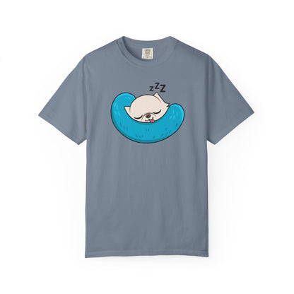 Sleepy Nap Time Cedric Garment-Dyed T-Shirt – Blue Calm