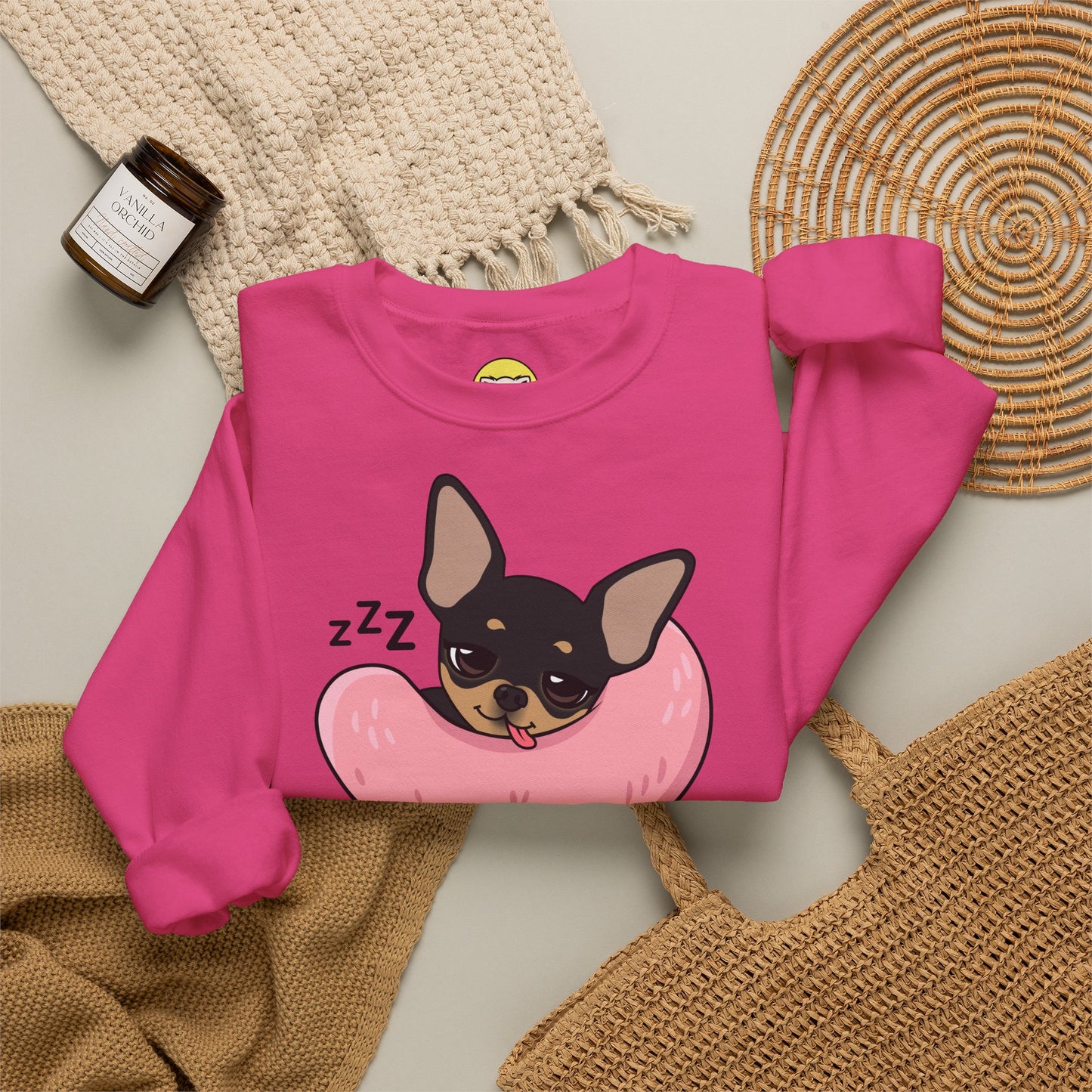 Sleepy Nap Time Maya Unisex Crewneck Sweatshirt – Safe, Soft Rest