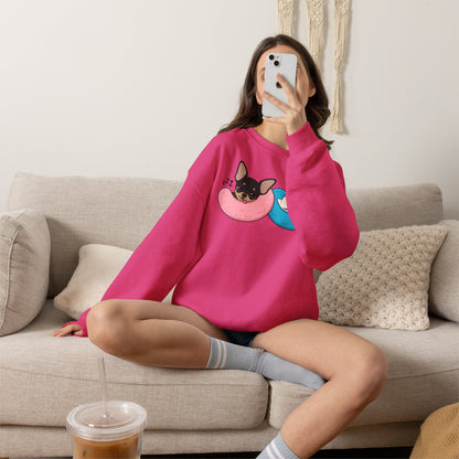 Nap Time Chihuahuas Unisex Crewneck Sweatshirt – Cozy Sibling Naps