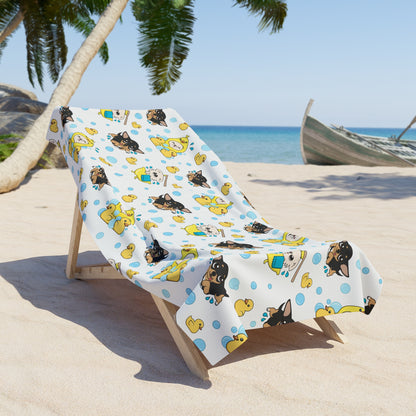 Chihuahua Bath Time Beach Towel – Cedric & Maya