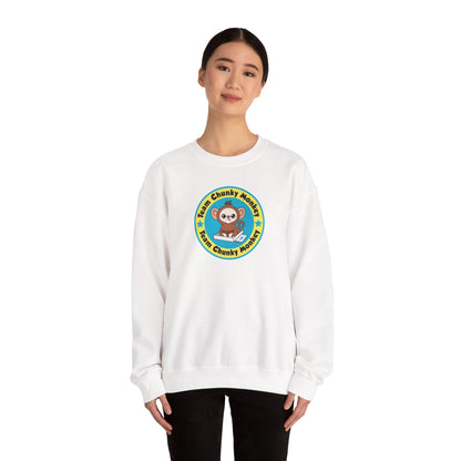 Team Chunky Monkey Badge Crewneck Sweatshirt – Proud, Playful Spirit