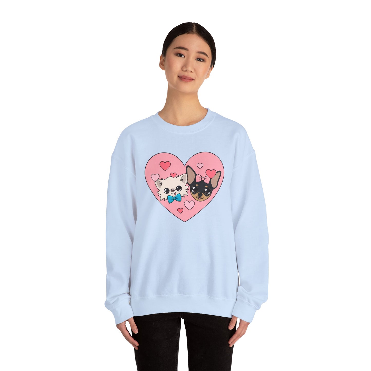 💕 Cedric & Maya’s Sweetheart Sibling Sweatshirt – Pink Heart Edition 💕