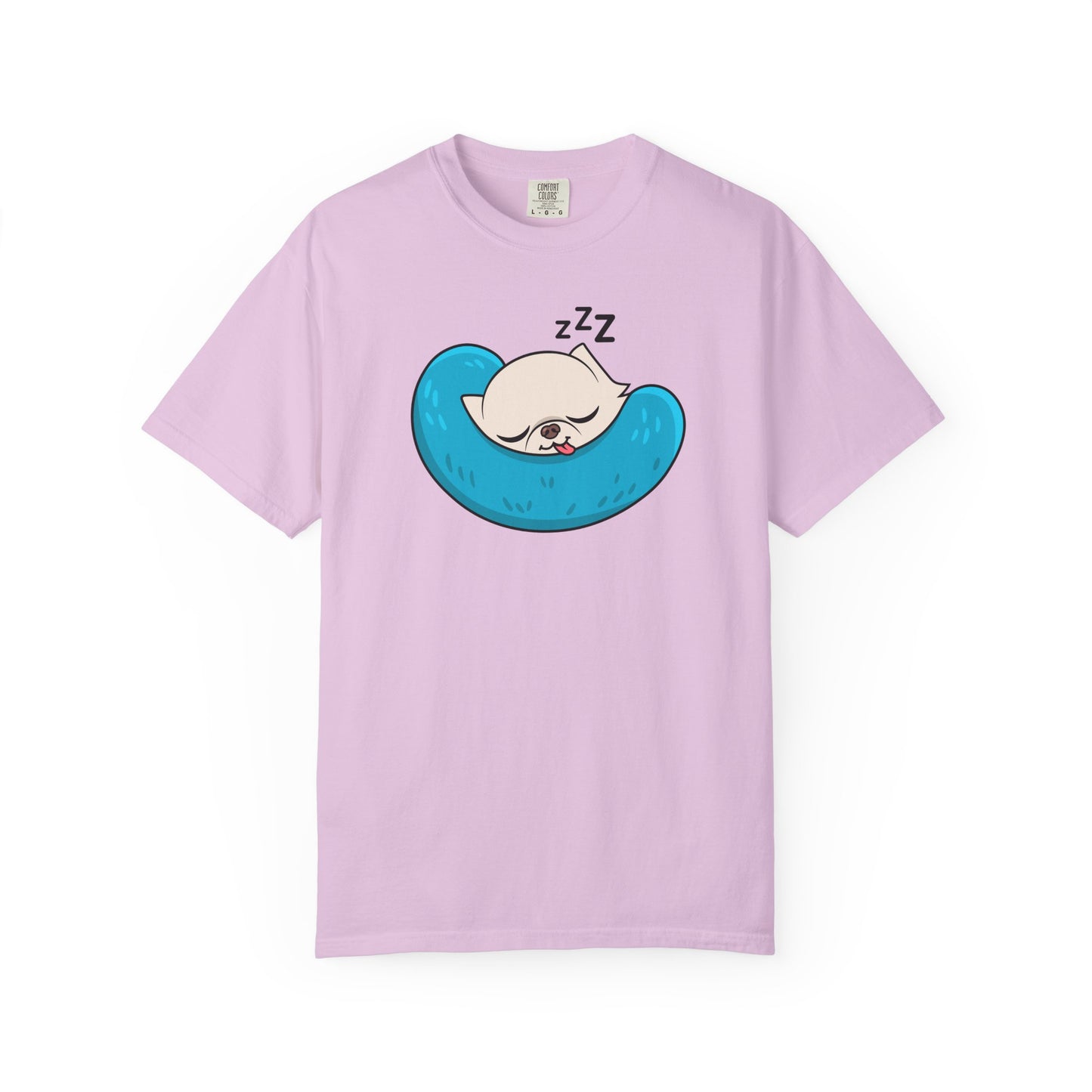 Sleepy Nap Time Cedric Garment-Dyed T-Shirt – Blue Calm