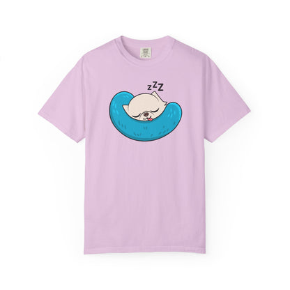 Sleepy Nap Time Cedric Garment-Dyed T-Shirt – Blue Calm