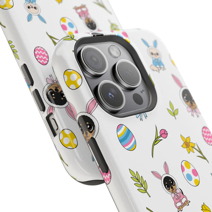 Cedric & Maya Easter Pattern Magnetic Tough Phone Case