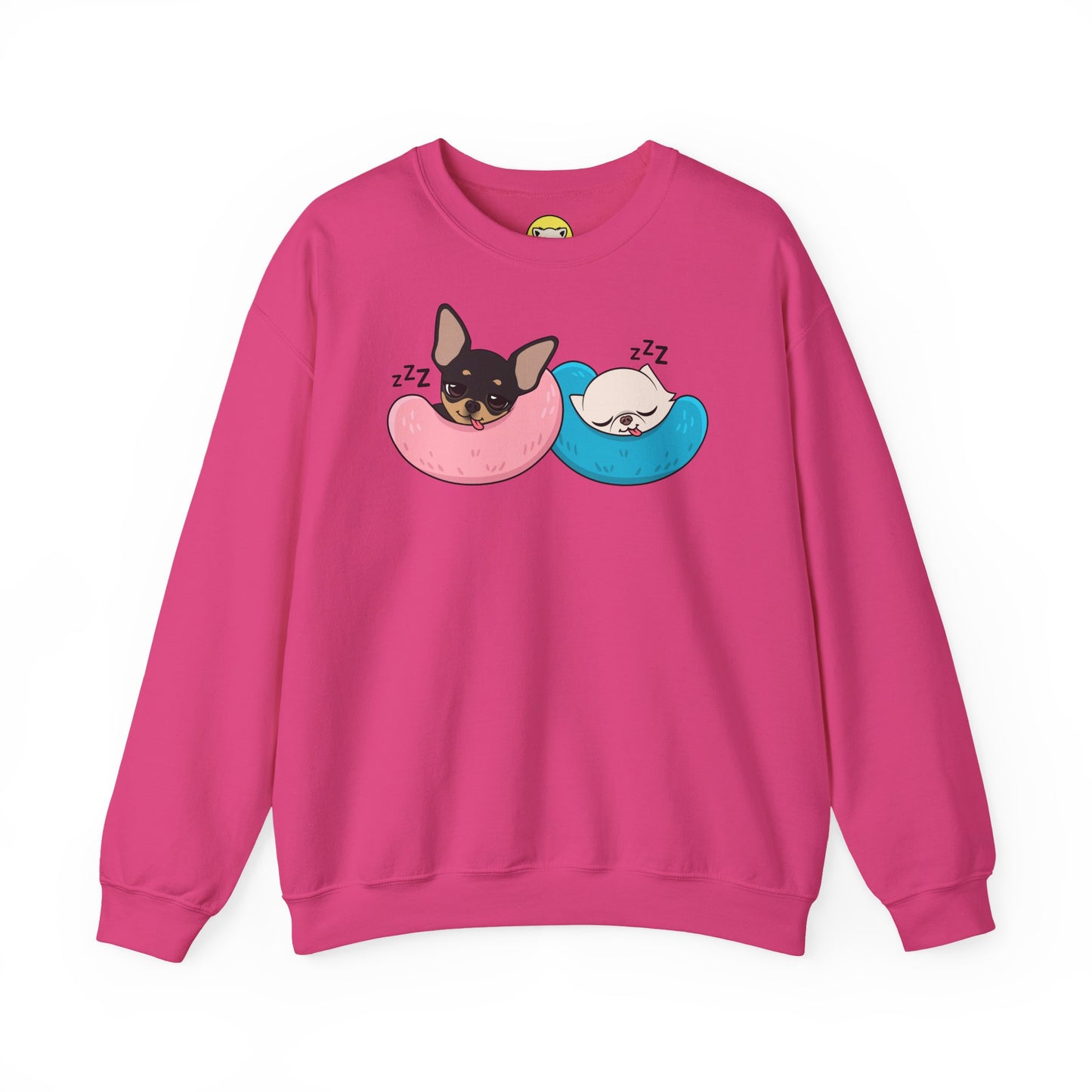 Nap Time Chihuahuas Unisex Crewneck Sweatshirt – Cozy Sibling Naps