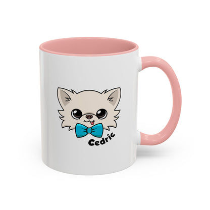Taza clásica de la mañana de Cedric, pequeño chihuahua 