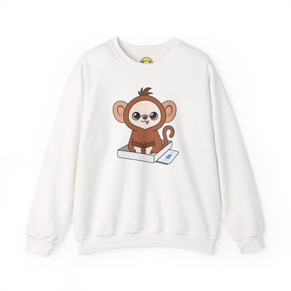 Chunky Monkey Weigh-In Moment Unisex Crewneck Sweatshirt
