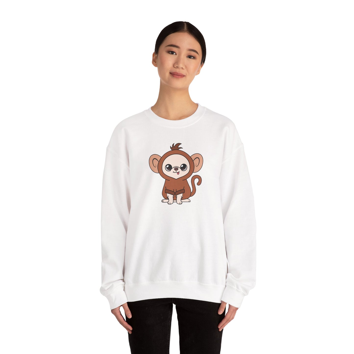 Chunky Monkey Cedric Unisex Crewneck Sweatshirt – Tiny, Safe, Loved