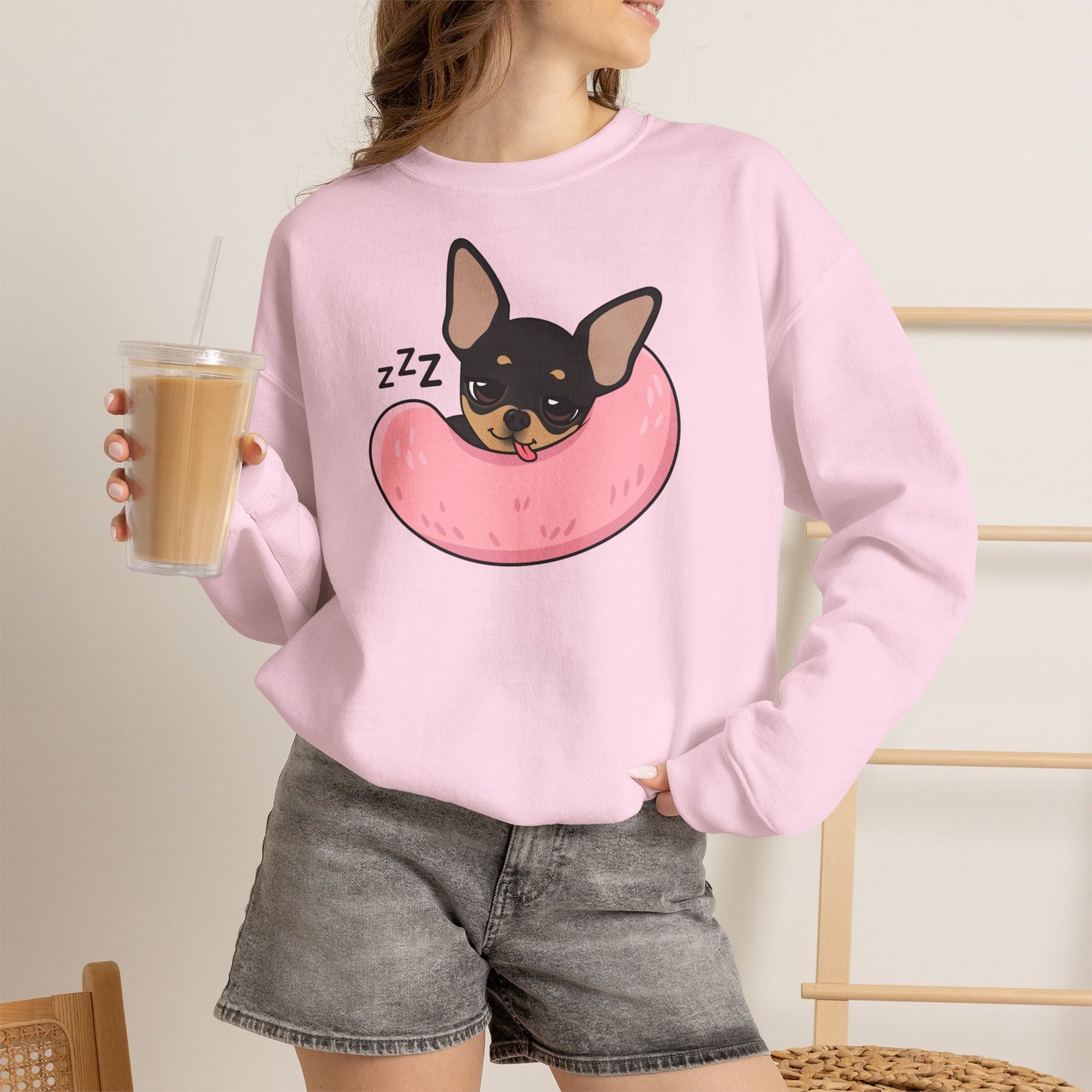 Sleepy Nap Time Maya Unisex Crewneck Sweatshirt – Safe, Soft Rest