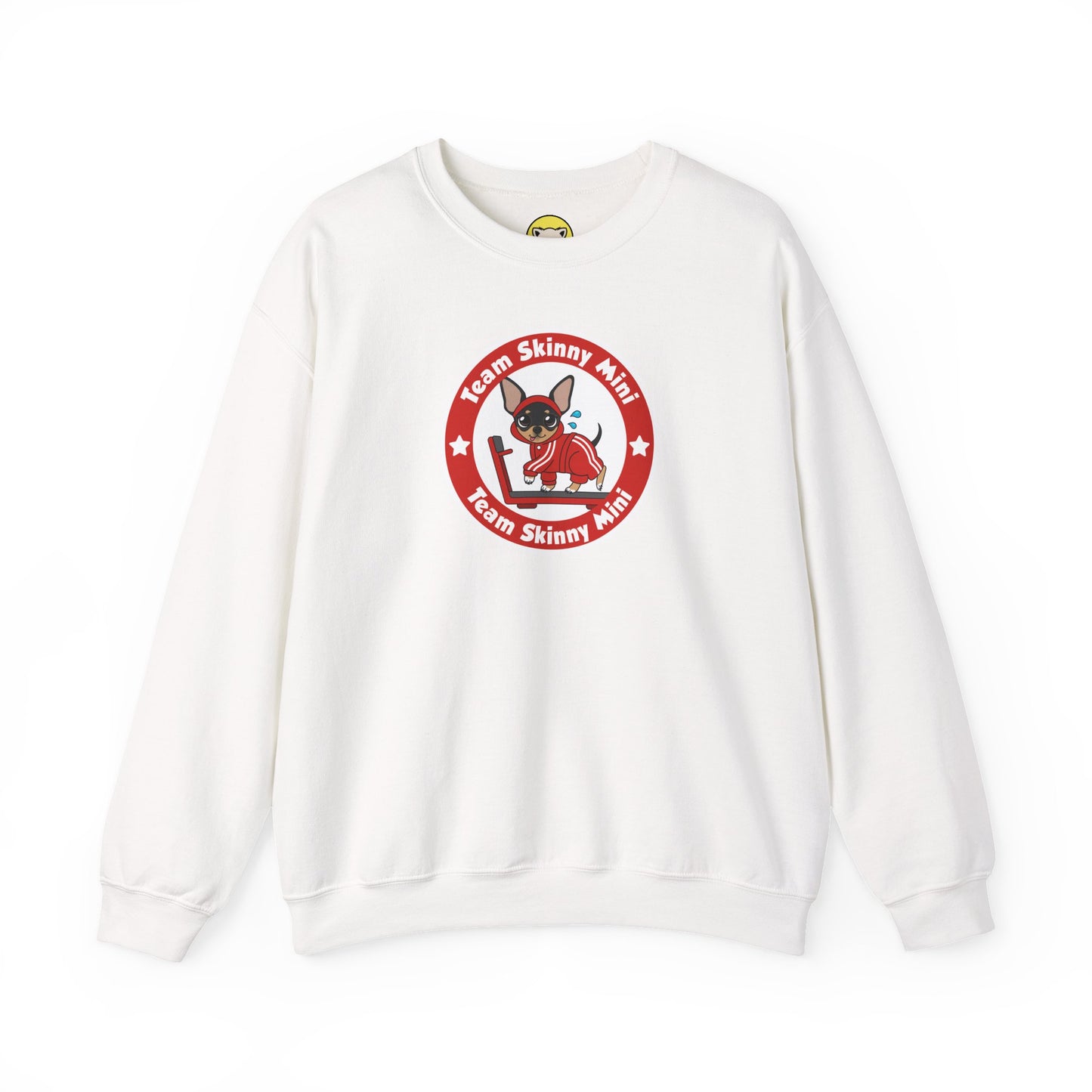 Team Skinny Mini Badge Crewneck Sweatshirt – Small Steps, Big Wags