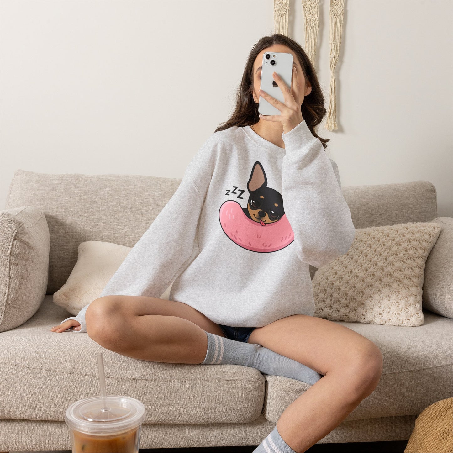 Sleepy Nap Time Maya Unisex Crewneck Sweatshirt – Safe, Soft Rest