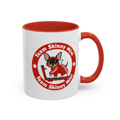 Team Skinny Mini Badge Accent Coffee Mug – Small Steps, Big Cheers
