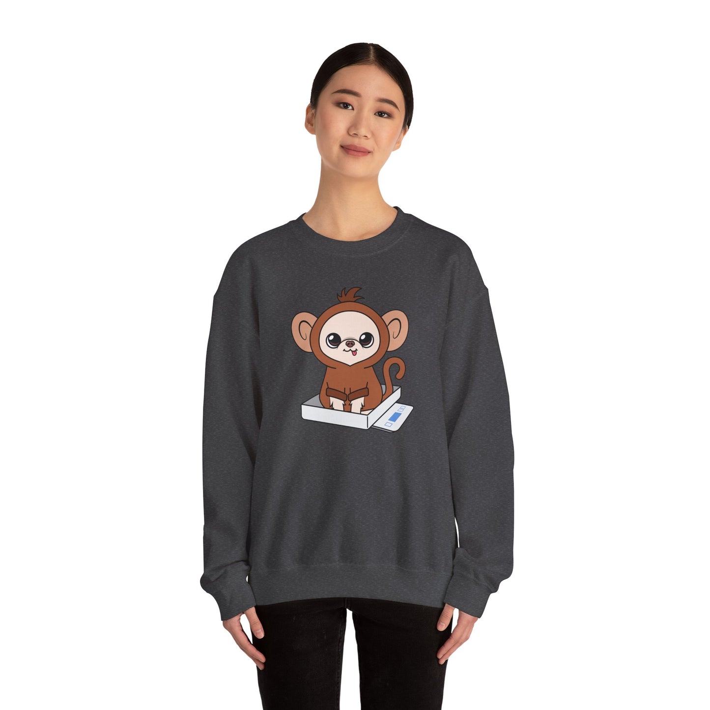 Chunky Monkey Weigh-In Moment Unisex Crewneck Sweatshirt