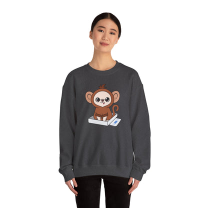 Chunky Monkey Weigh-In Moment Unisex Crewneck Sweatshirt