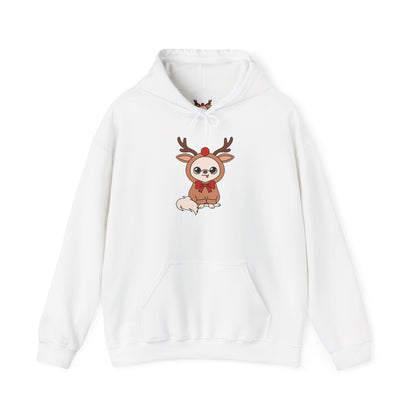 Cedric Reindeer Cheer Unisex Hoodie – Tiny Festive Joy