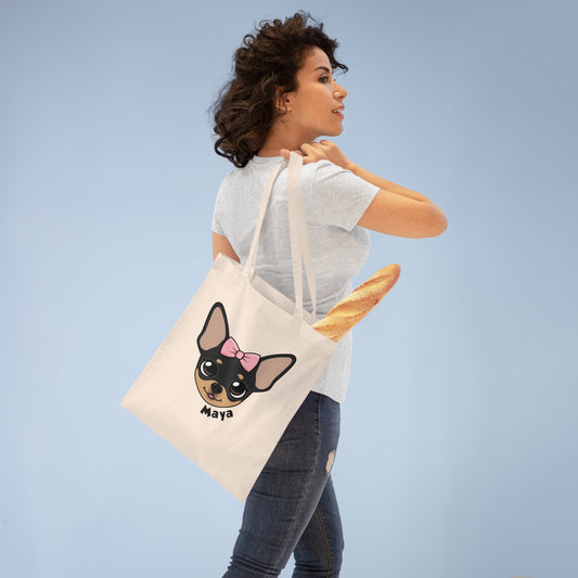 Tiny Chihuahua Maya's Signature Cotton Tote - Tiny Chihuahua Shop