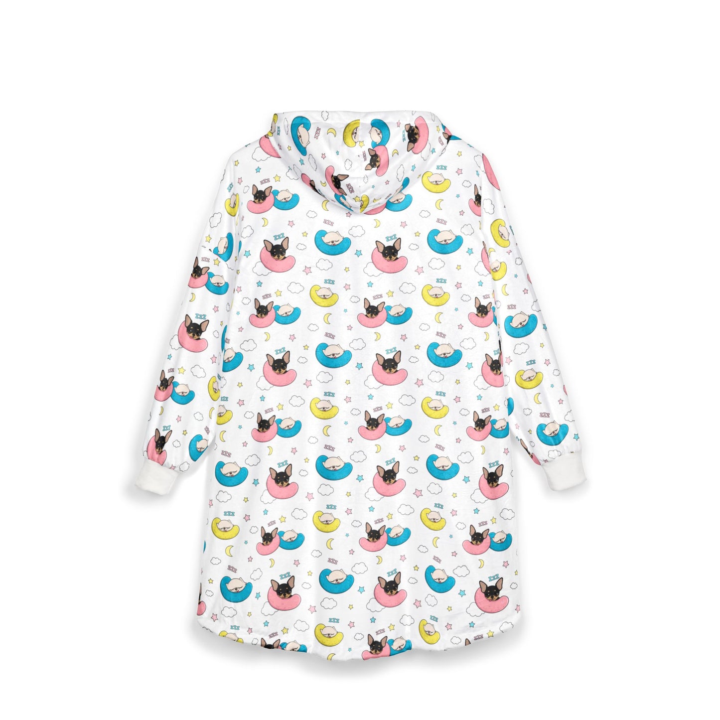 Cedric & Maya Nap Time Pattern Unisex Hooded Blanket