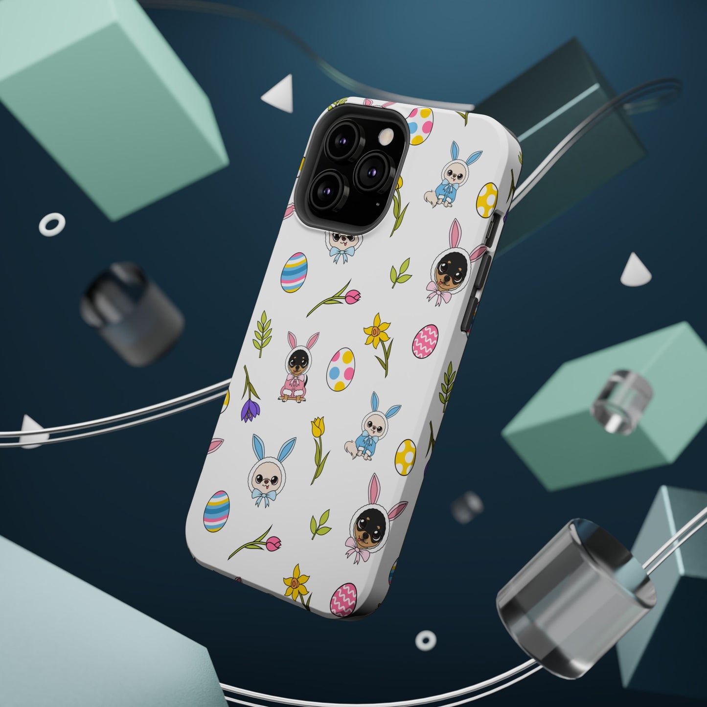 Cedric & Maya Easter Pattern Magnetic Tough Phone Case