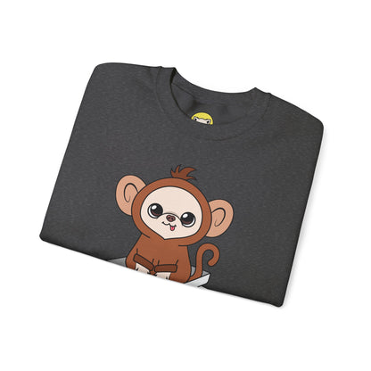 Chunky Monkey Weigh-In Moment Unisex Crewneck Sweatshirt