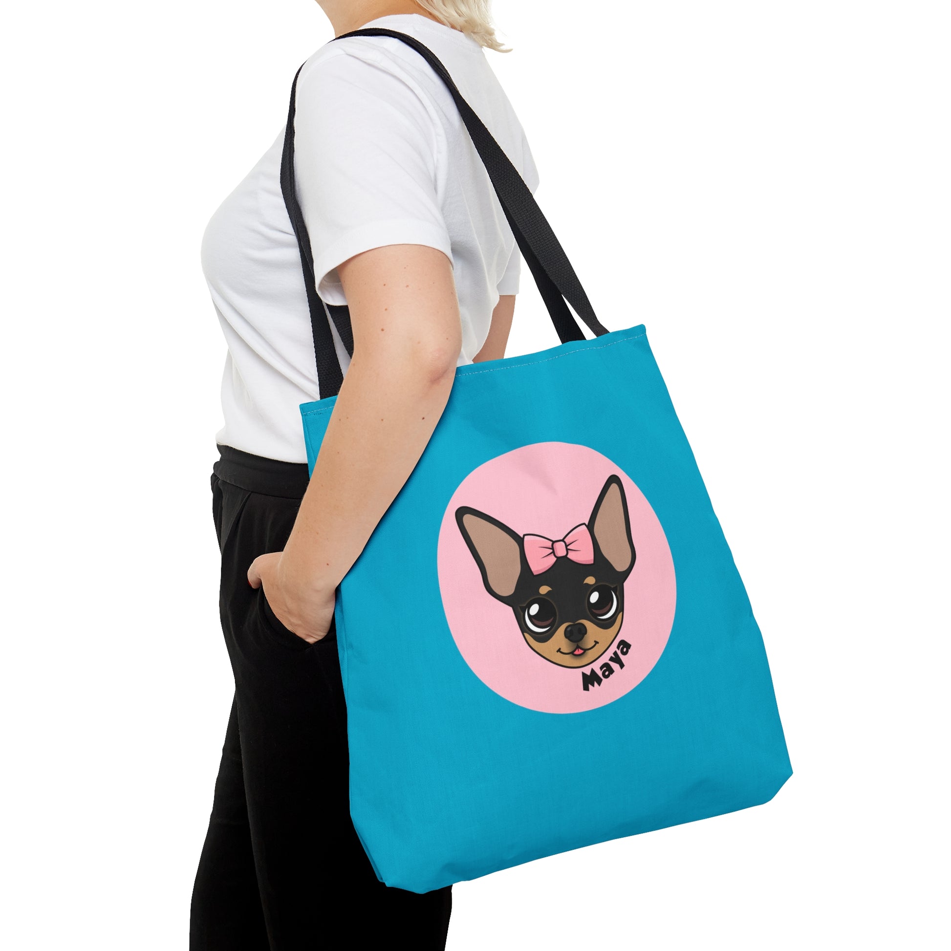 Tiny Chihuahua Maya's Trendy Tote - Blue Edition - Tiny Chihuahua Shop