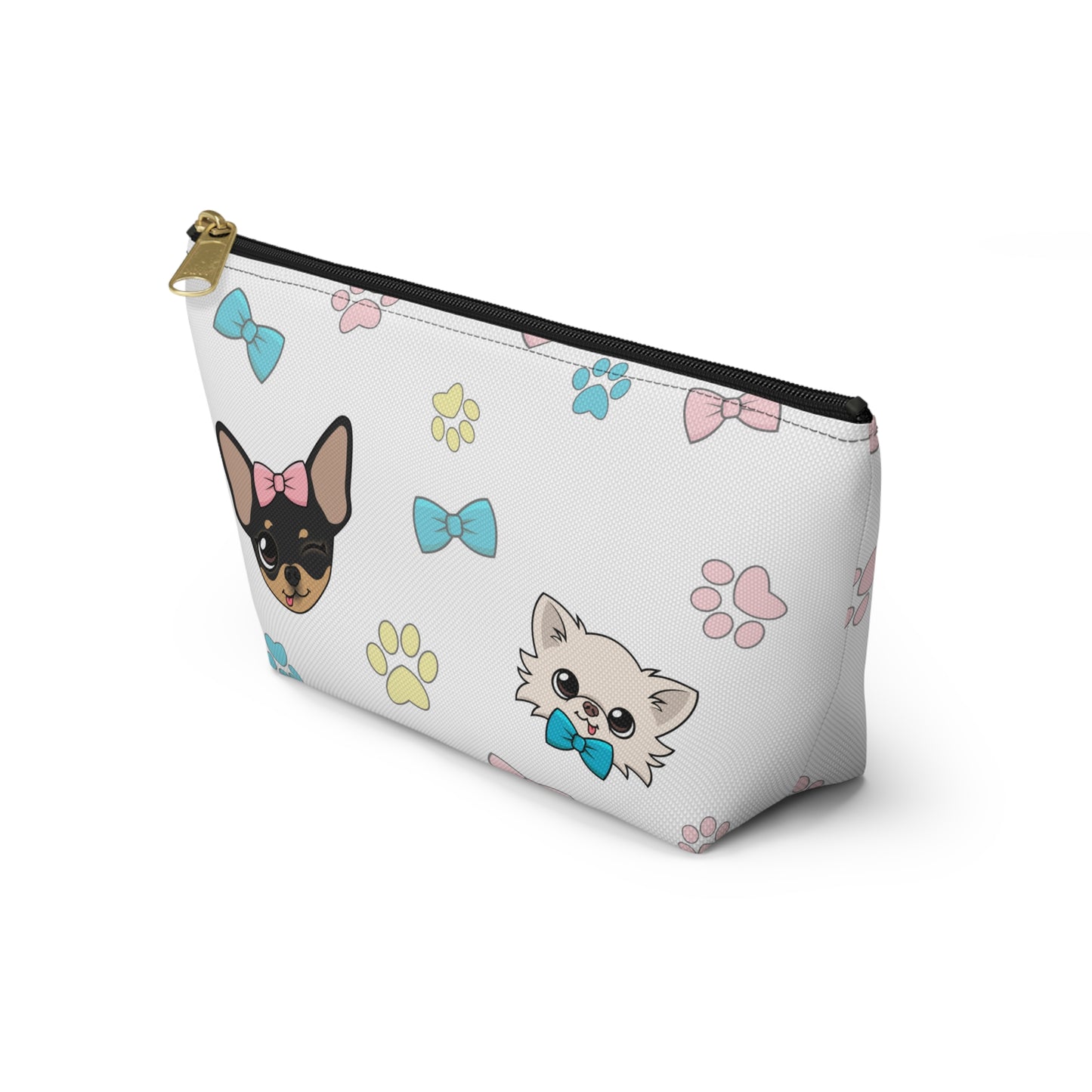 Cedric and Maya Winks & Bows Pattern Accessory Pouch