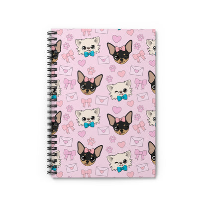 Cedric & Maya’s Pink Hearts Spiral Notebook – Everyday Love Notes