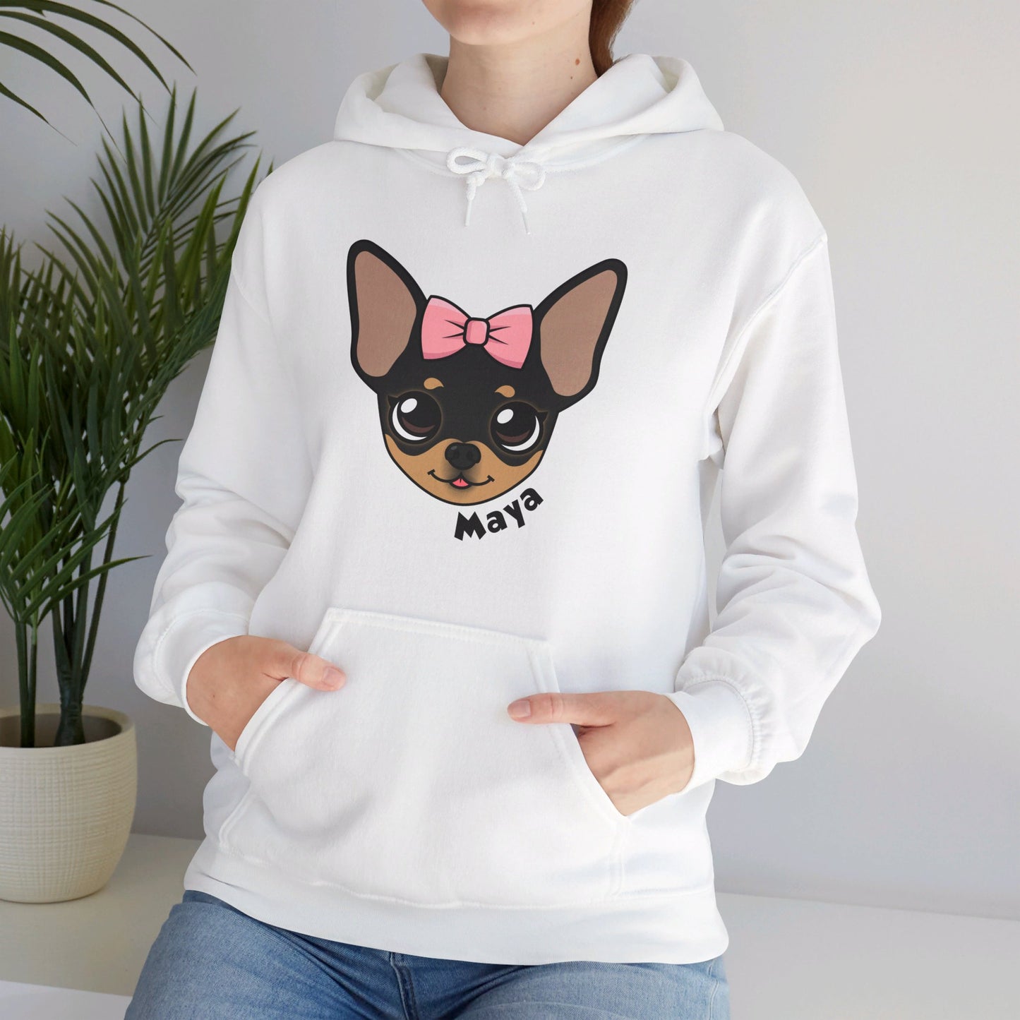 Sudadera con capucha cómoda y acogedora de Tiny Chihuahua Maya