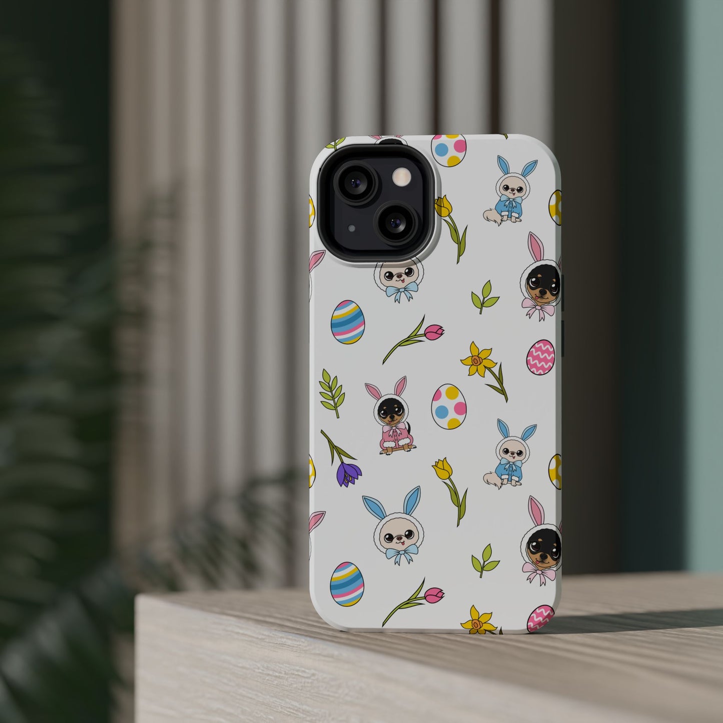 Cedric & Maya Easter Pattern Magnetic Tough Phone Case