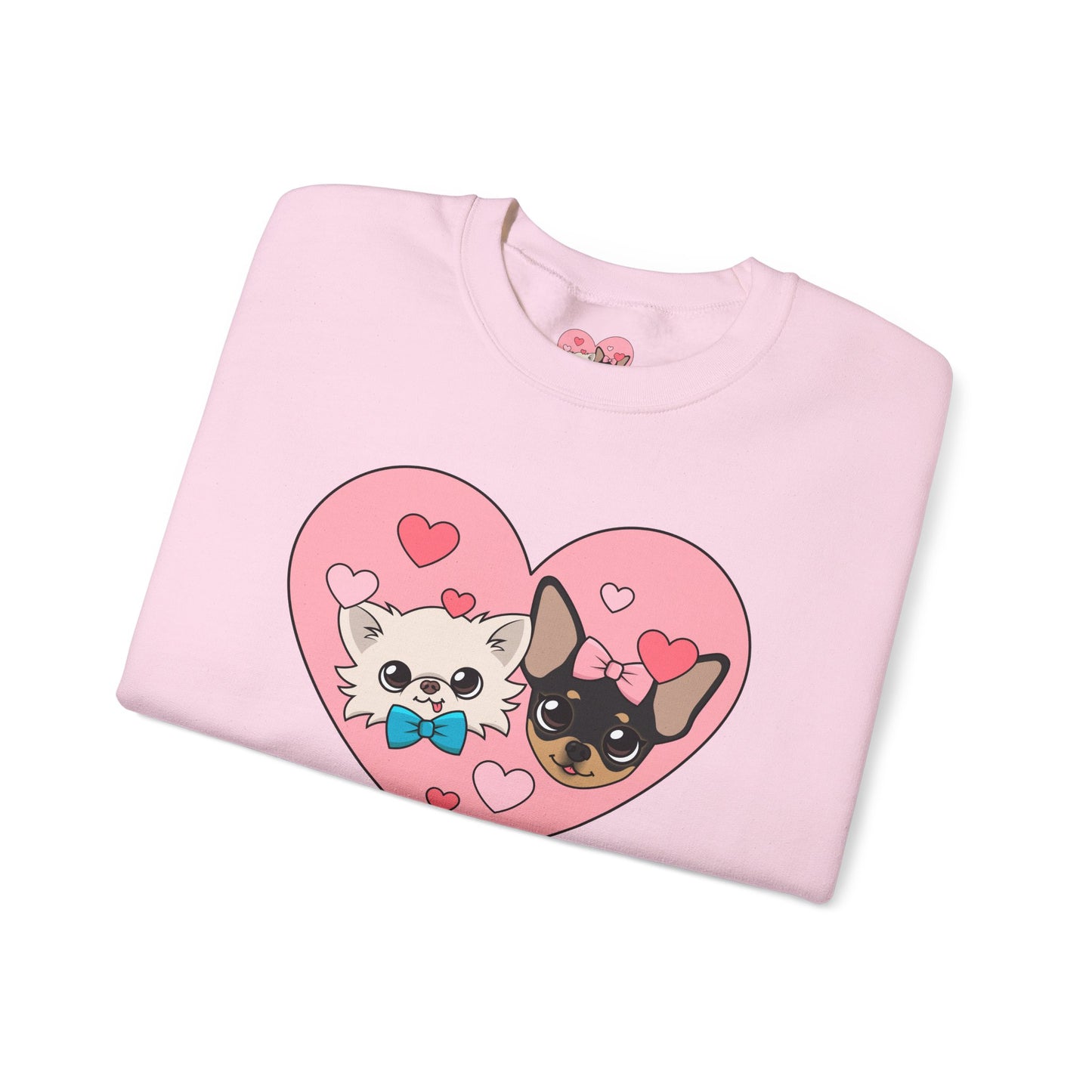 💕 Cedric & Maya’s Sweetheart Sibling Sweatshirt – Pink Heart Edition 💕