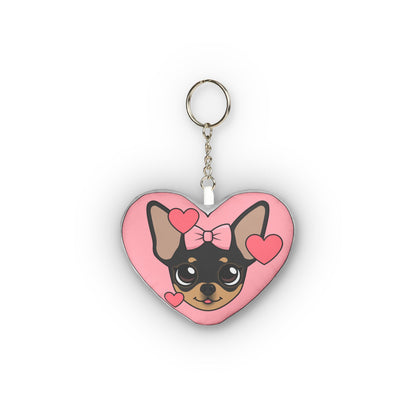 Maya's Sweet Heart Pink Mini Plush Keychain Hug