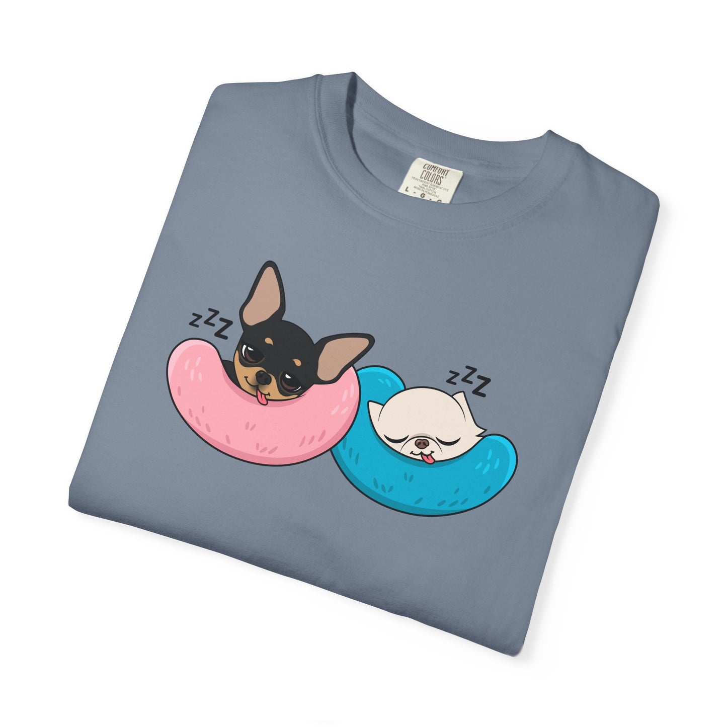 Nap Time Chihuahuas Unisex Garment-Dyed T-Shirt – Cozy Sibling Naps