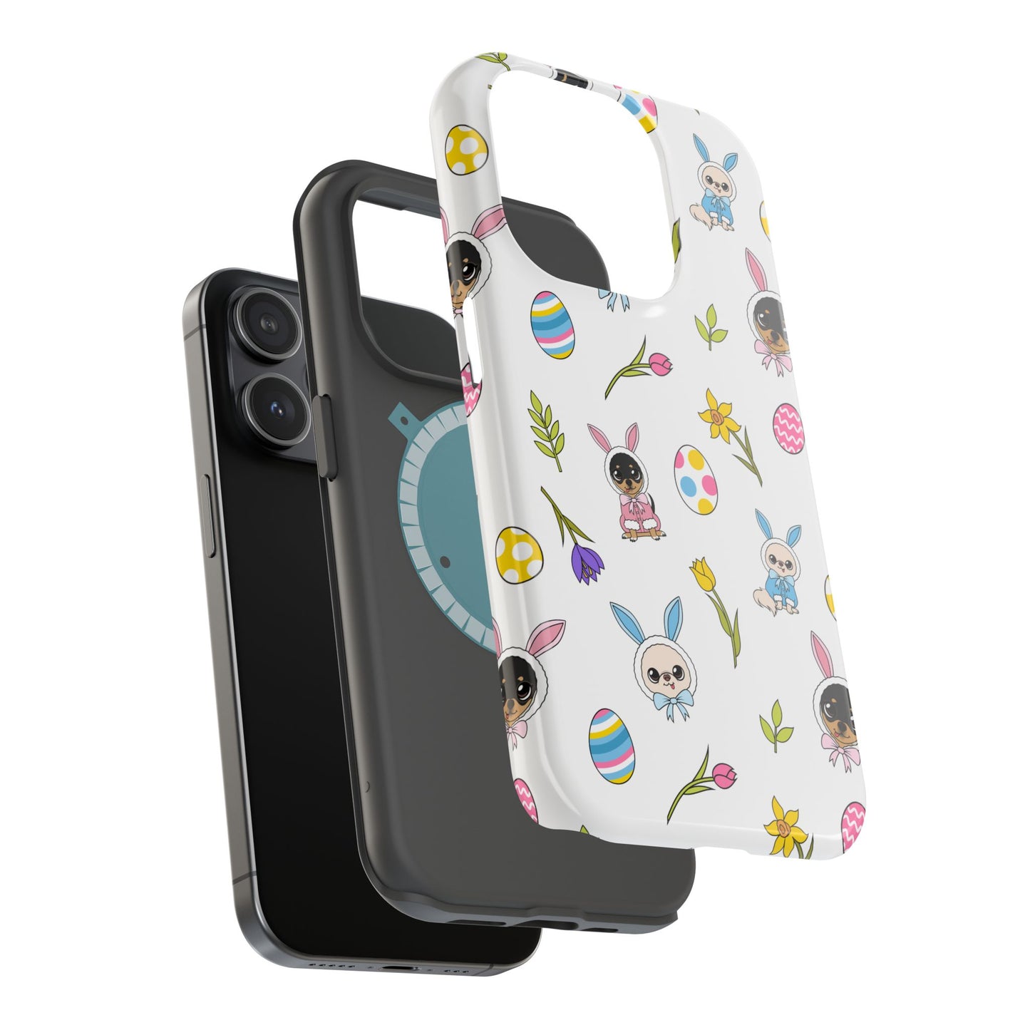 Cedric & Maya Easter Pattern Magnetic Tough Phone Case