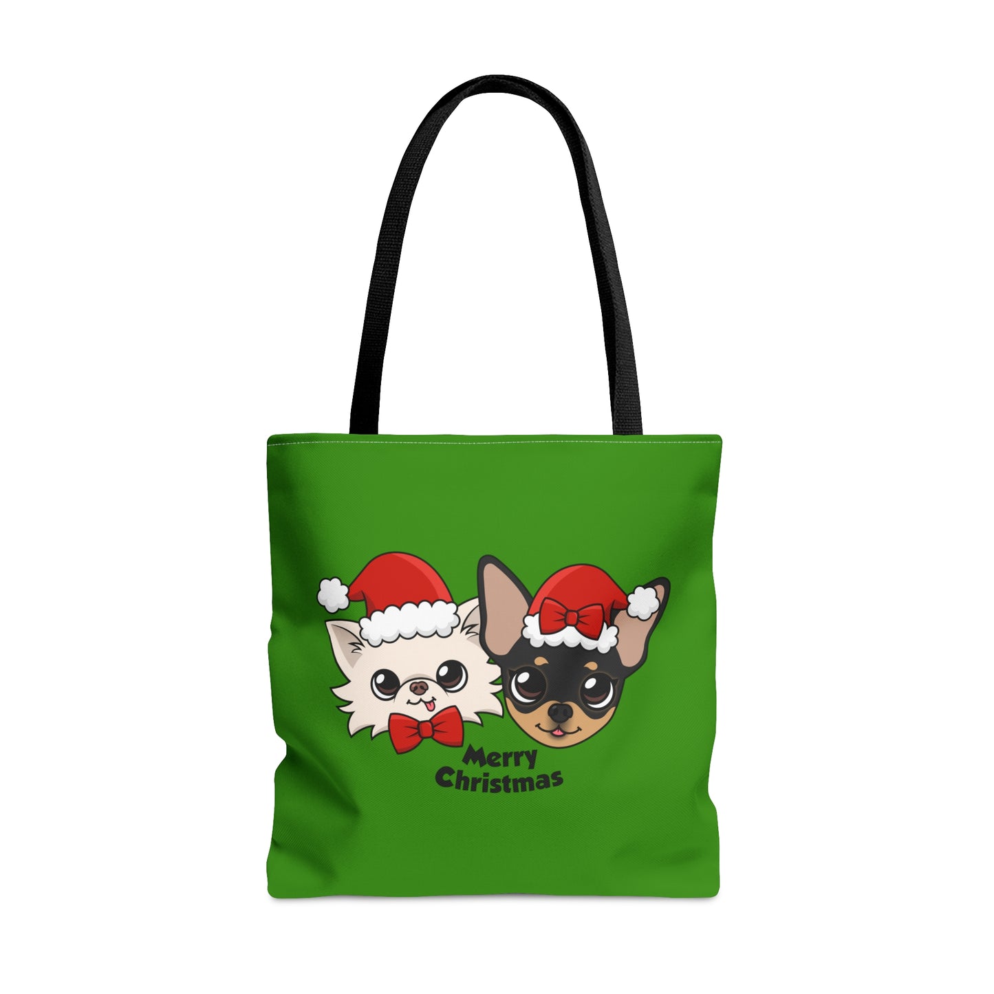 Cedric & Maya Merry Christmas Tote Bag - Tiny Chihuahua Shop