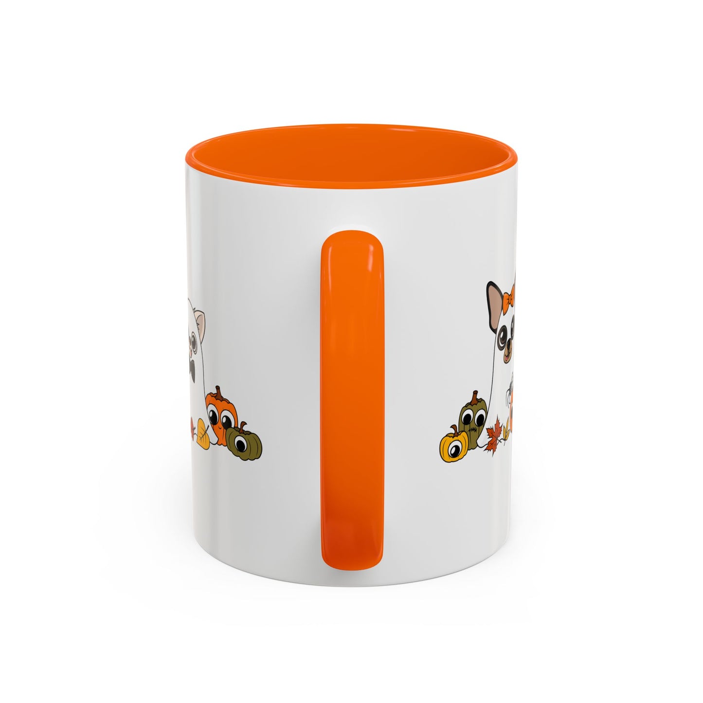 Ghost Chis Halloween Ceramic Mug – Orange or Black, 11oz or 15oz