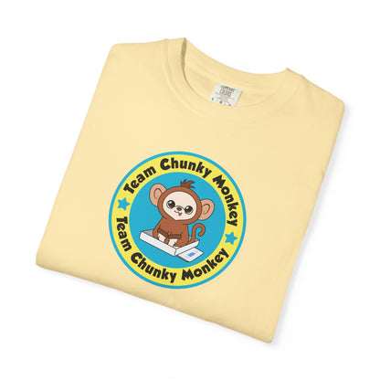 Team Chunky Monkey Badge Unisex Garment-Dyed T-shirt – Proud & Playful