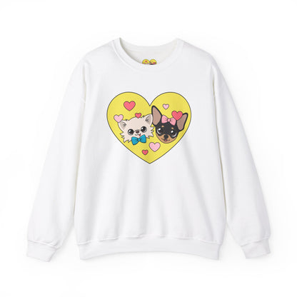 💛 Cedric & Maya’s Sunshine Sibling Sweatshirt – Yellow Heart Edition 💛