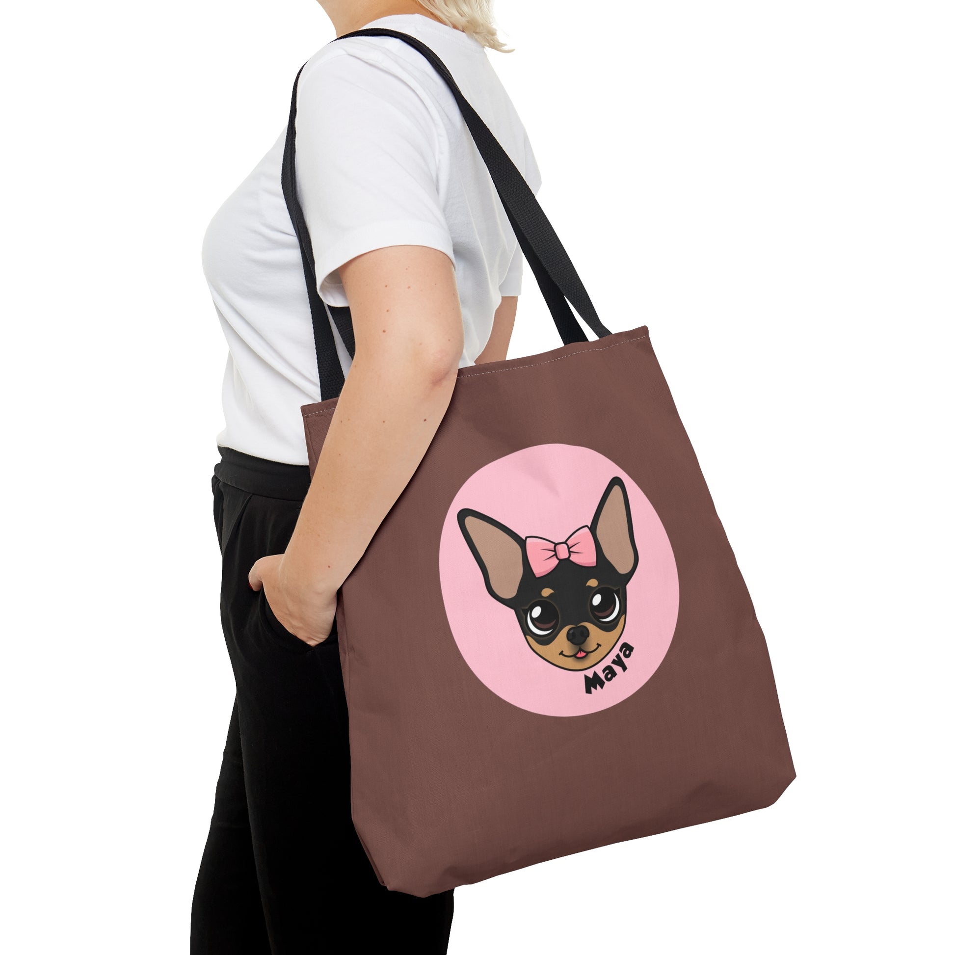 Tiny Chihuahua Maya's Trendy Tote - Chocolate Edition - Tiny Chihuahua Shop