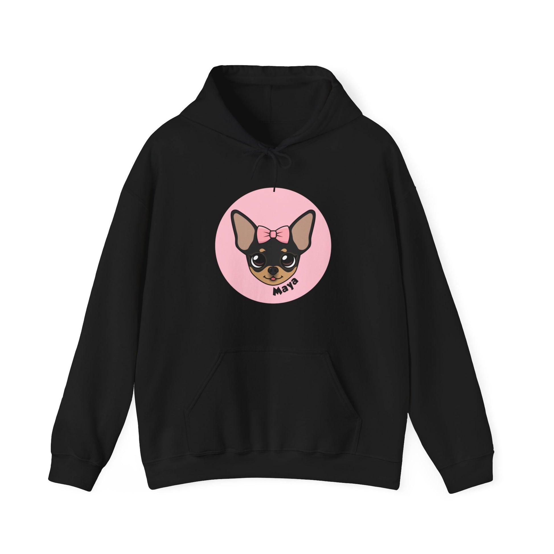 Tiny Chihuahua Maya's Cozy Comfort Hoodie - Dark Edition - Tiny Chihuahua Shop