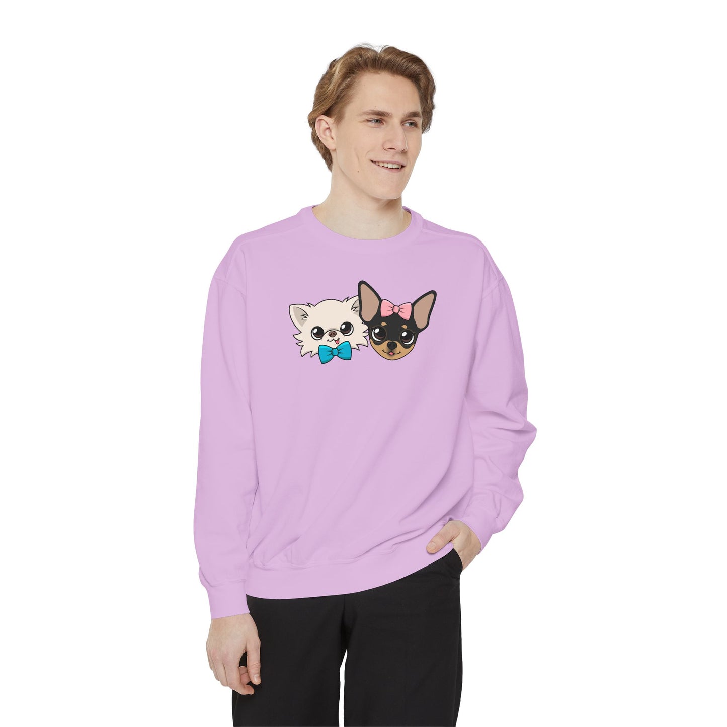 Cute Cat Duo Sweatshirt — Kawaii Kitten Graphic Pullover