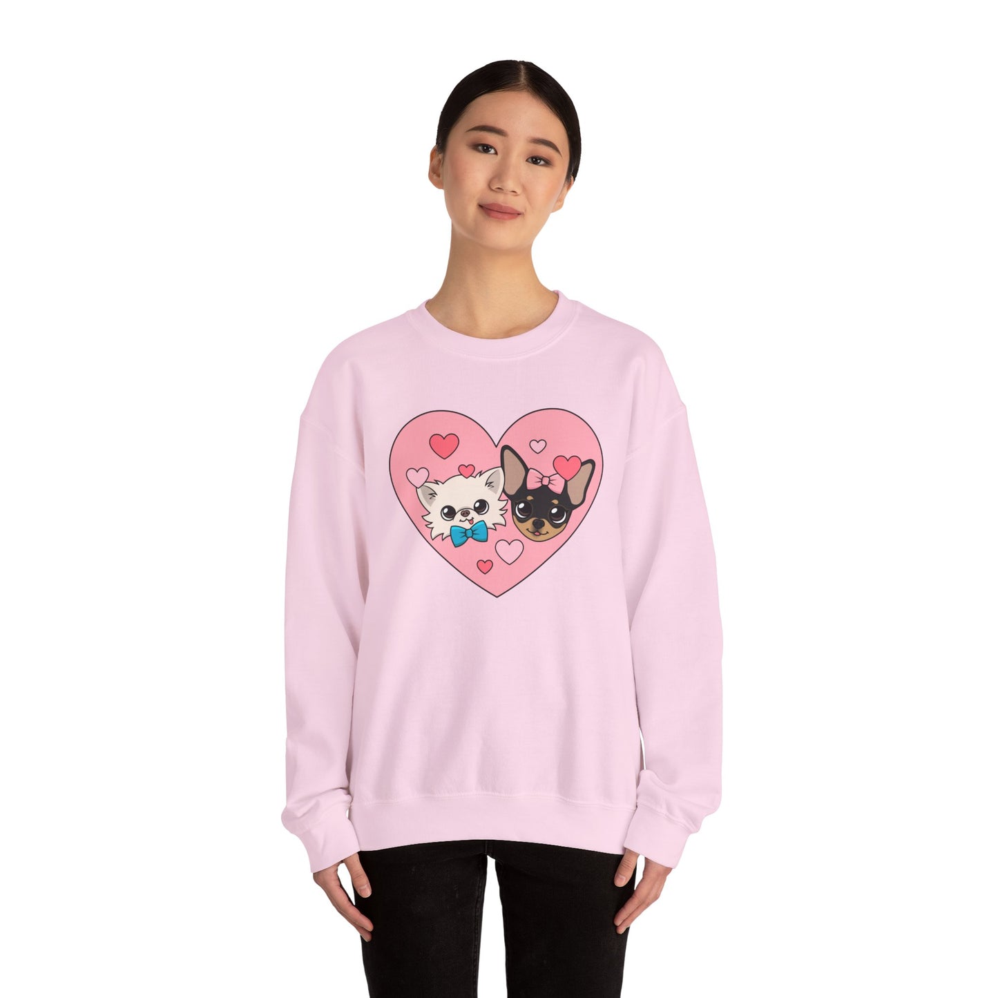 💕 Cedric & Maya’s Sweetheart Sibling Sweatshirt – Pink Heart Edition 💕