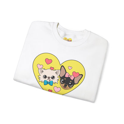 💛 Cedric & Maya’s Sunshine Sibling Sweatshirt – Yellow Heart Edition 💛