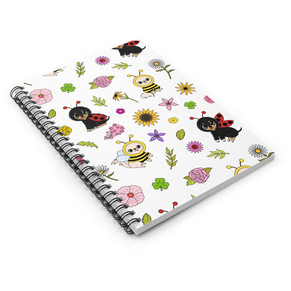 Bug-Chis Pattern Spiral Notebook – Tiny Garden Thoughts